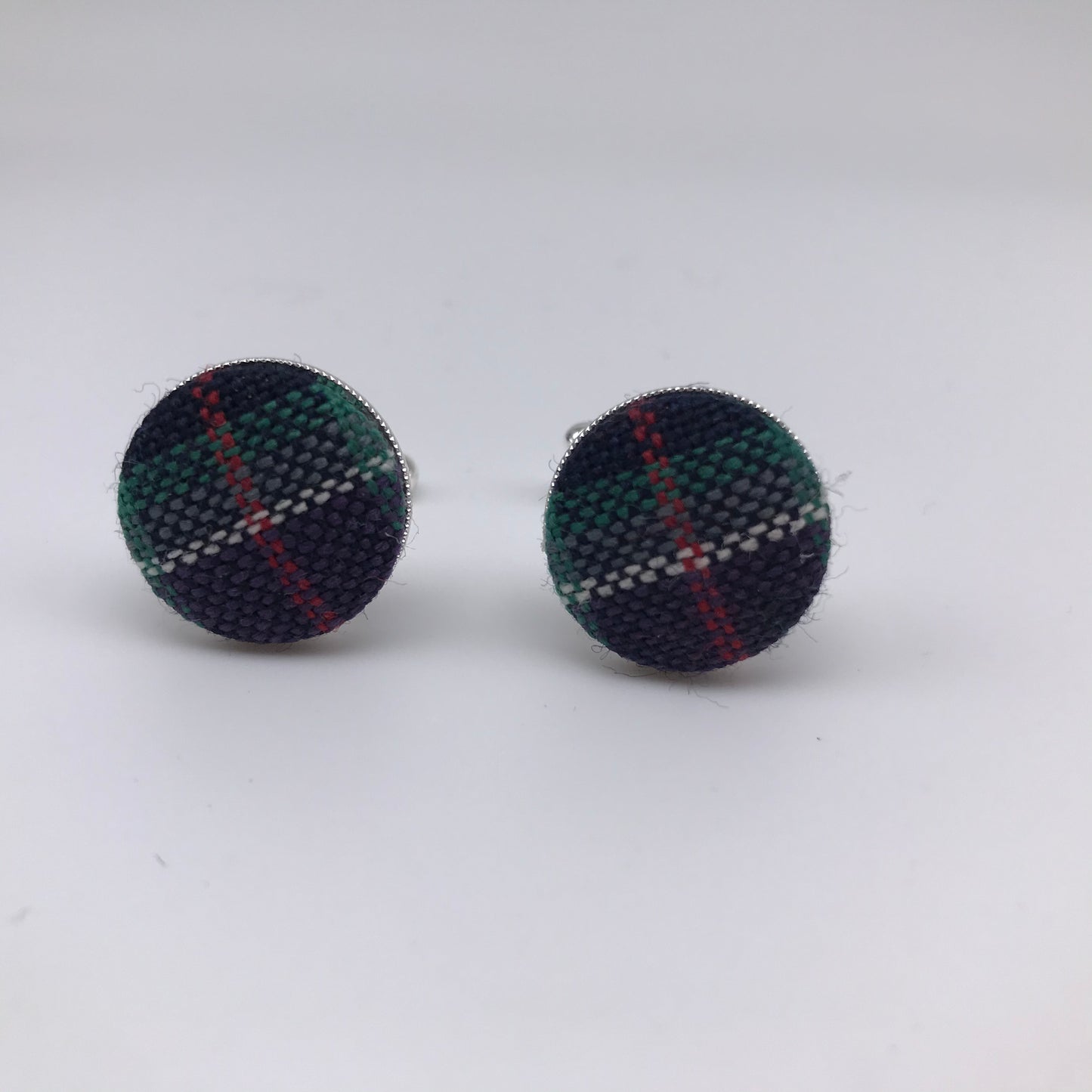 Tartan cufflinks