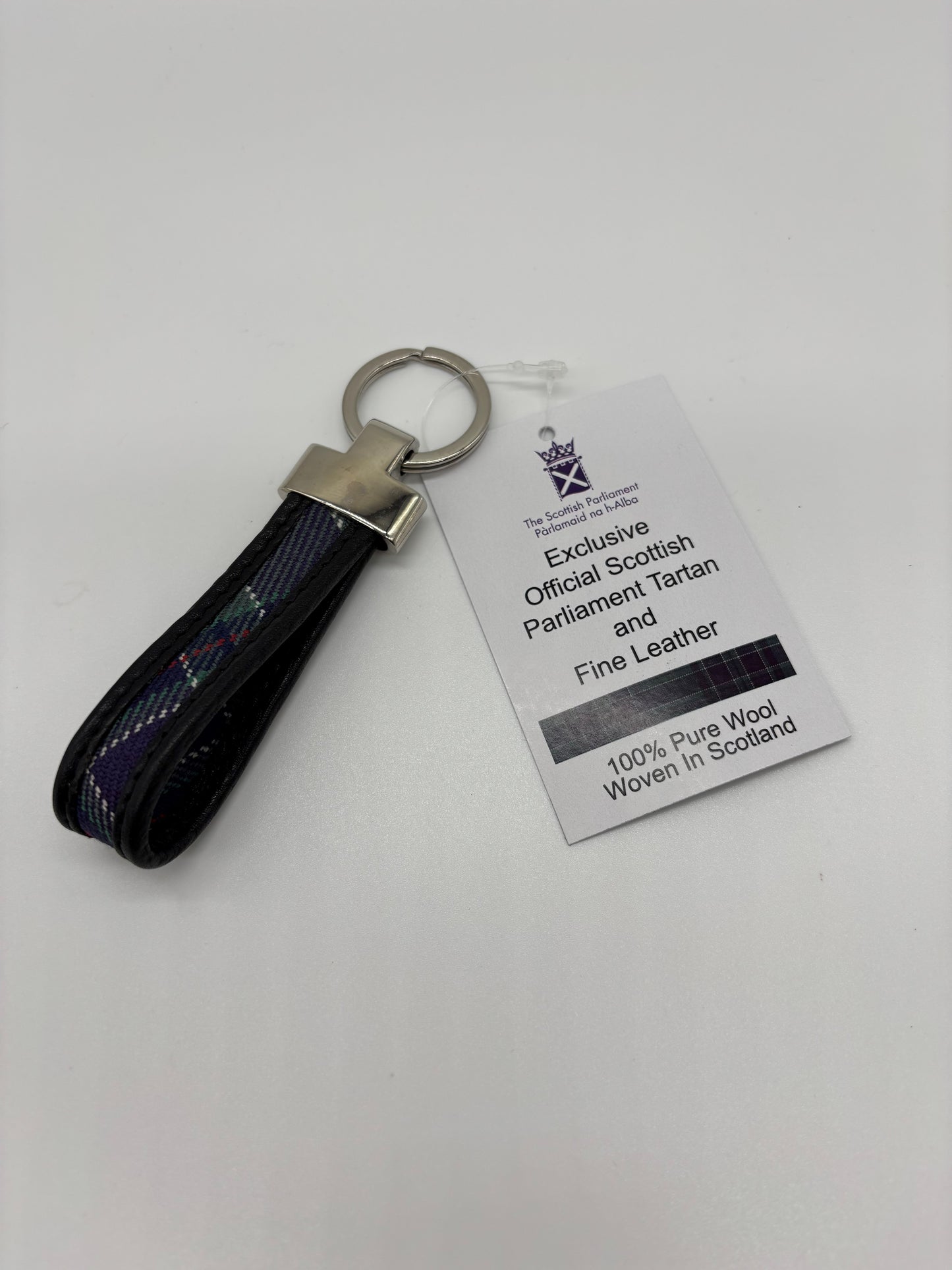 Tartan loop keyring