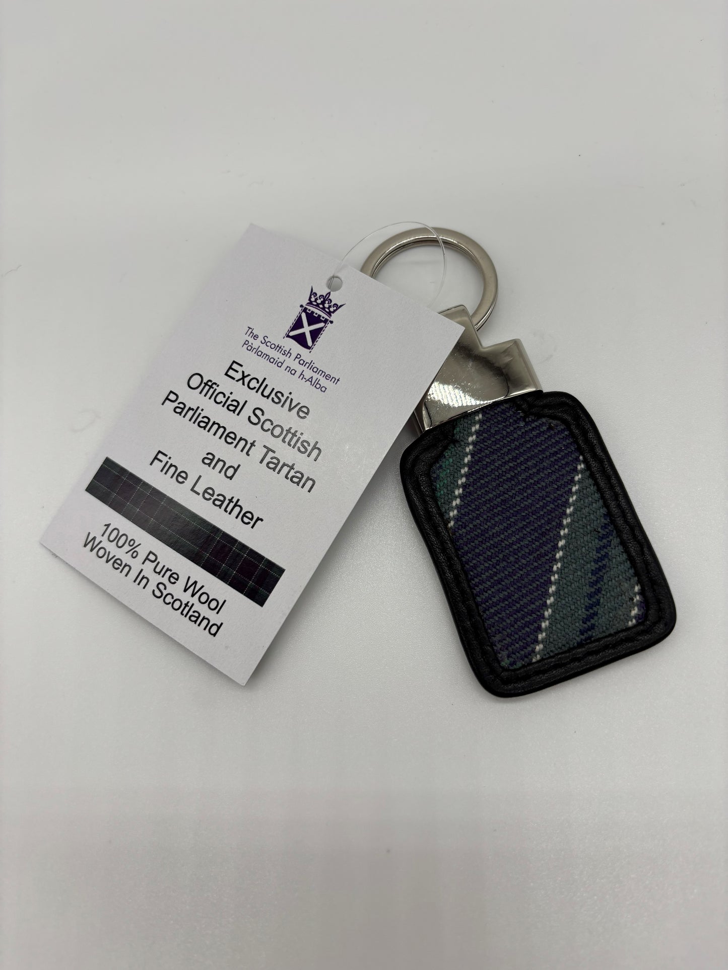 Tartan tab key fob