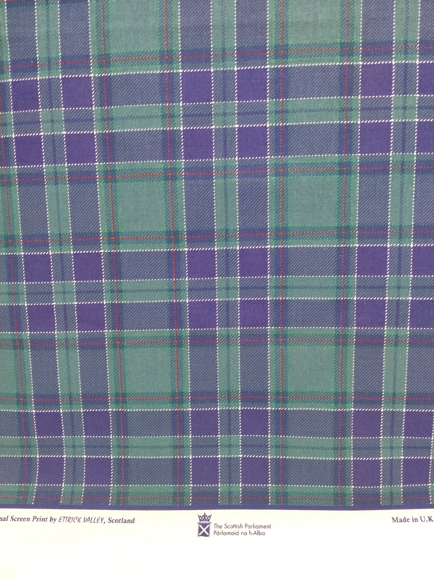 Tartan tea towel