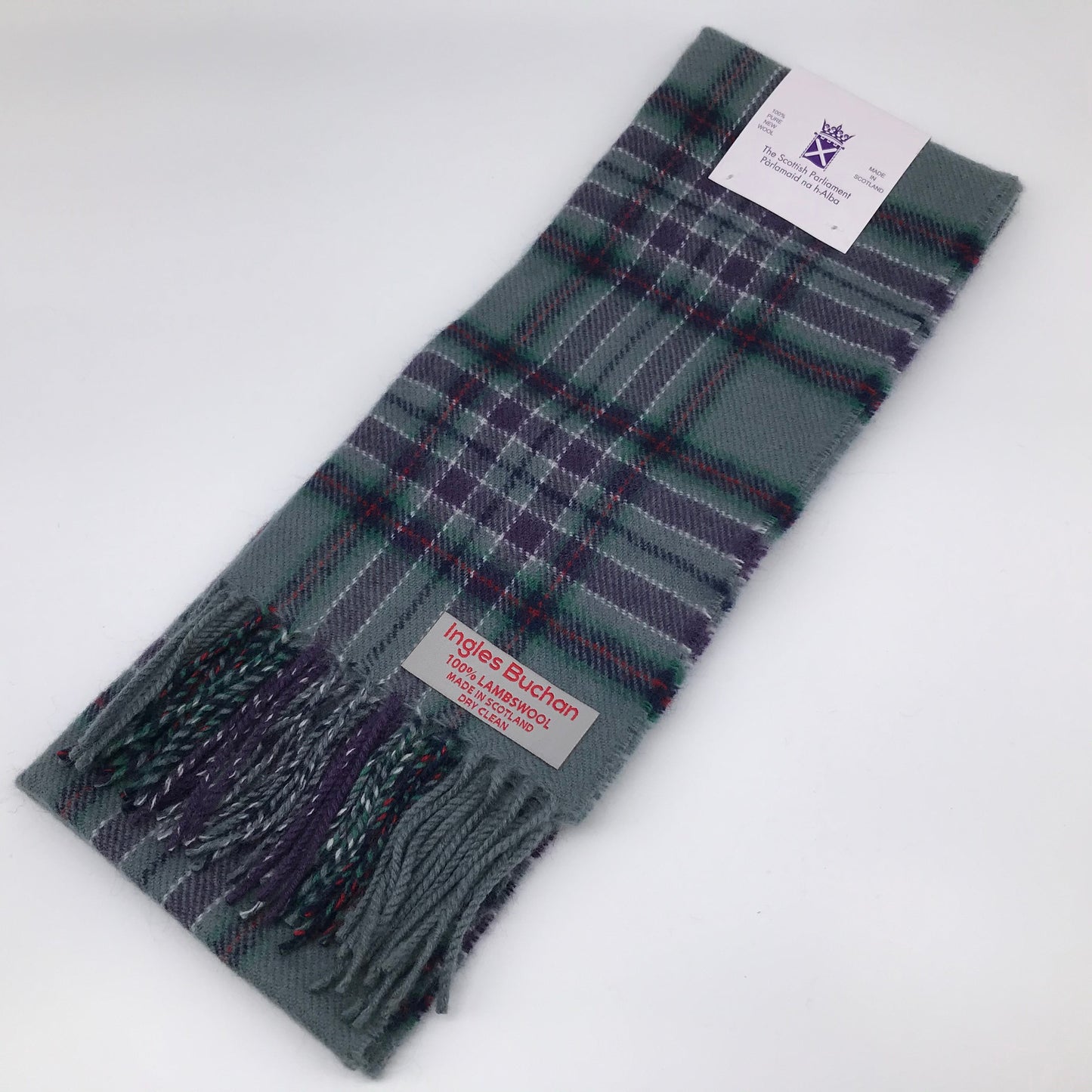 Tartan wool scarf