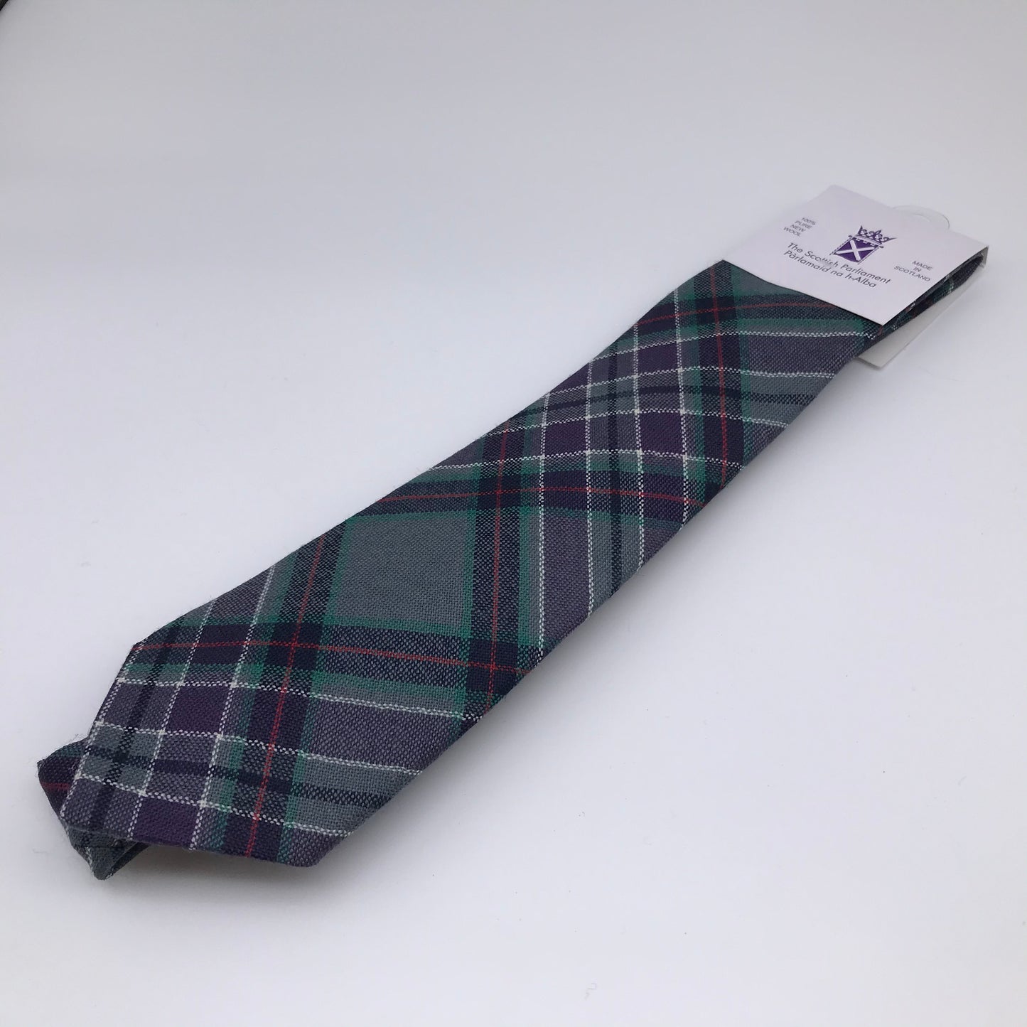 Tartan wool tie