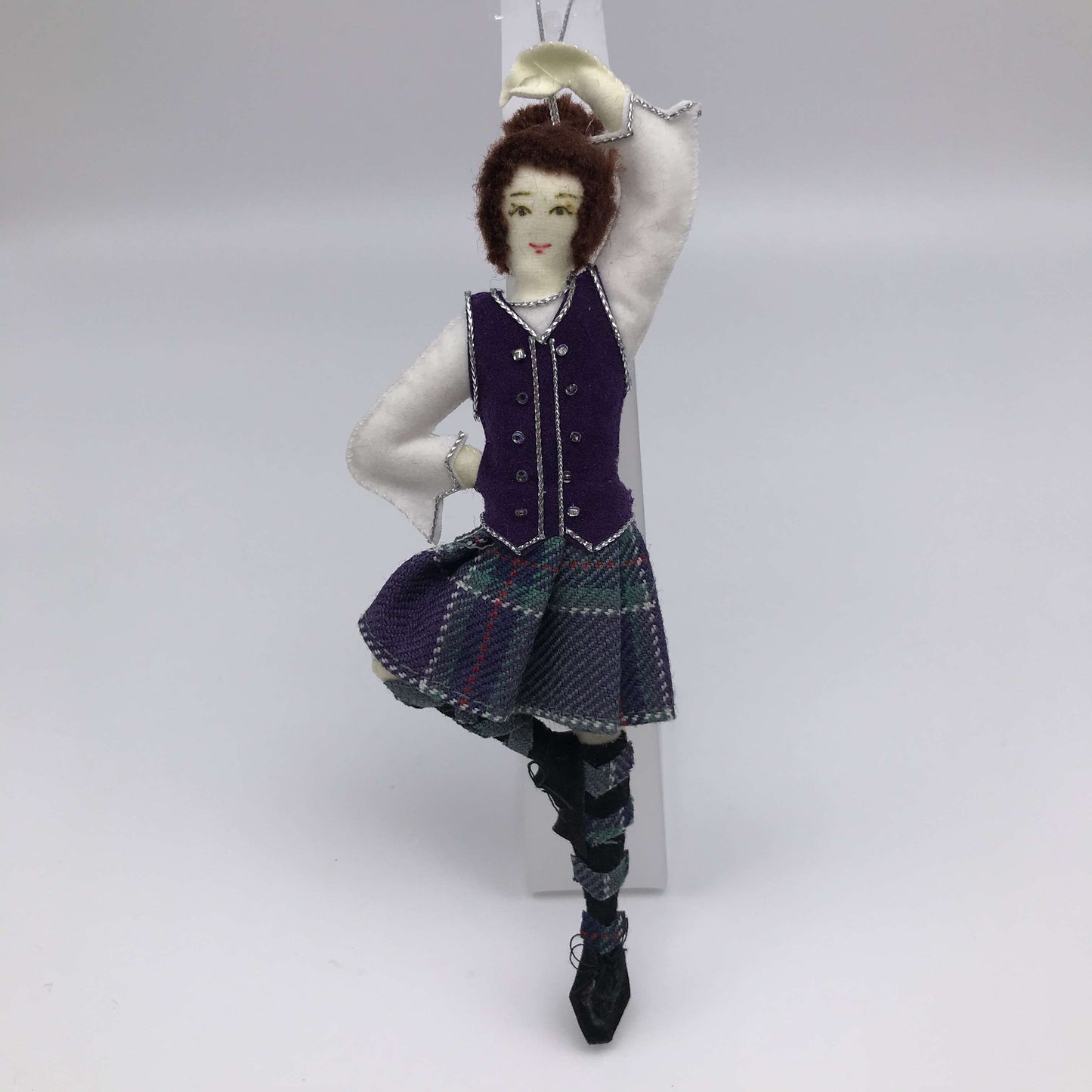 Tartan Highland dancer decoration