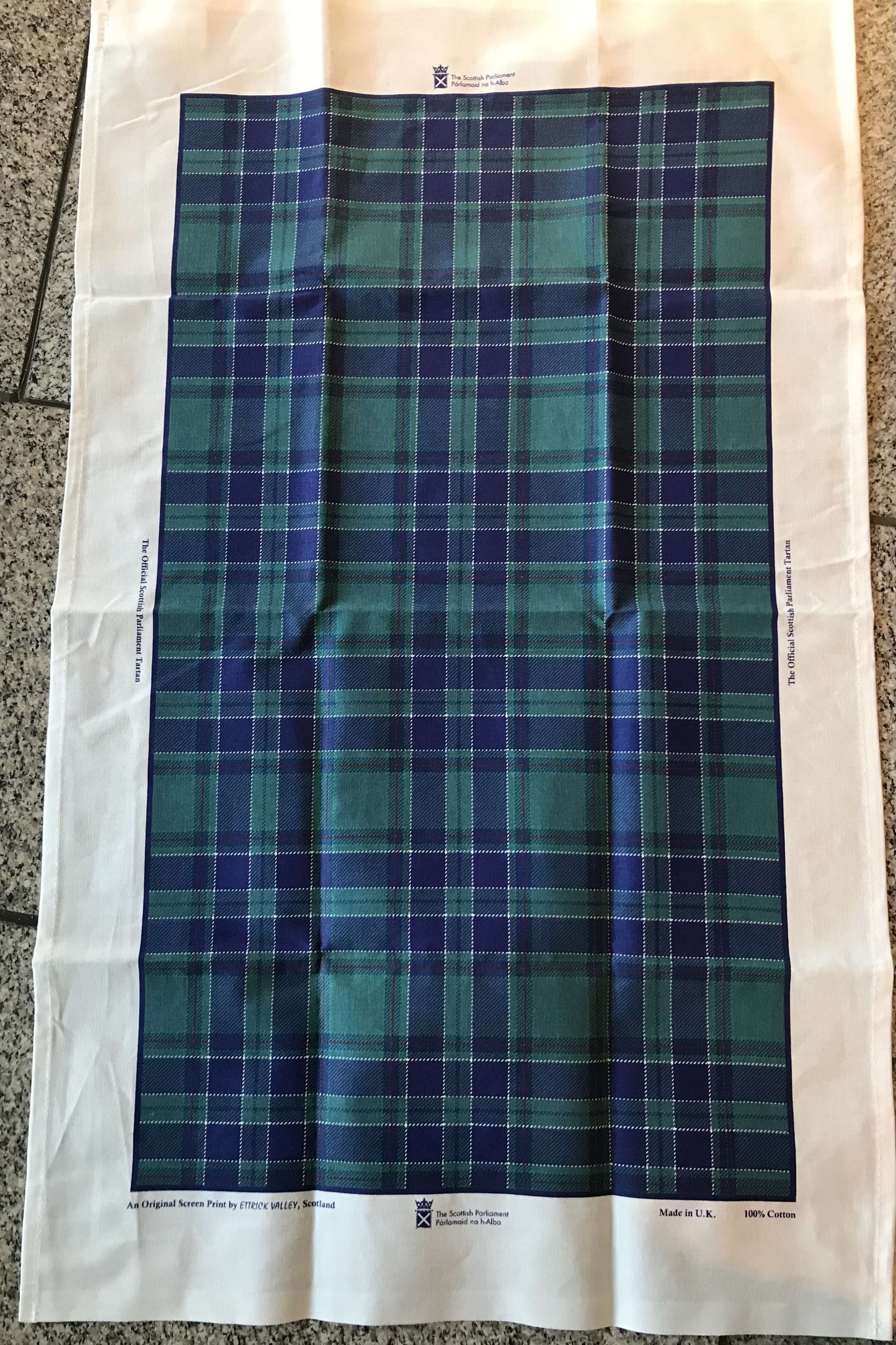 Tartan tea towel