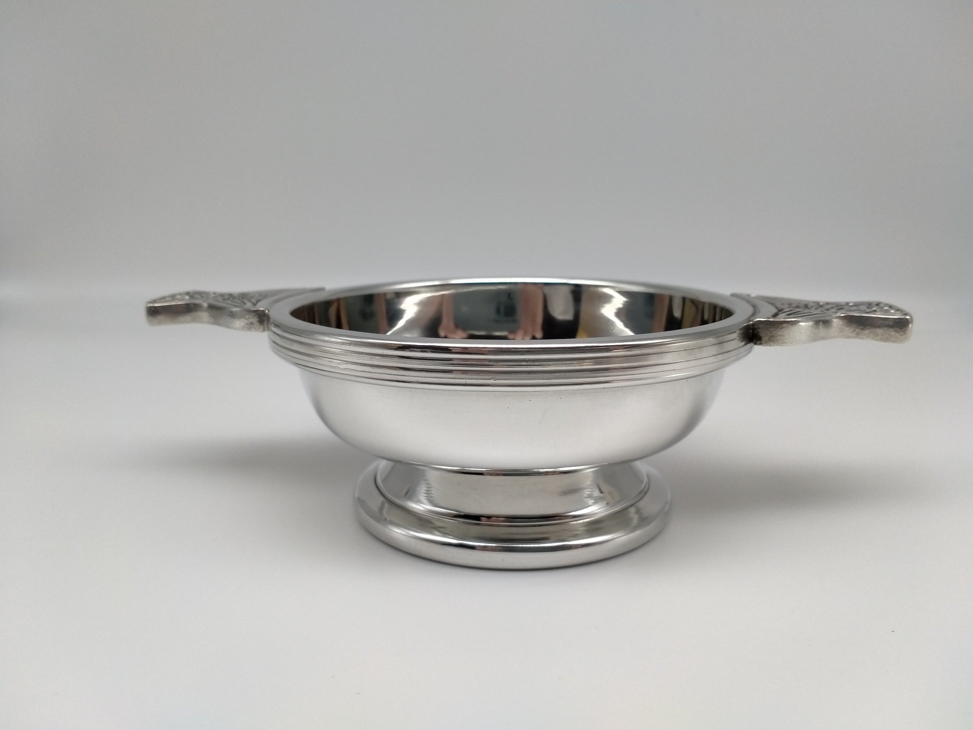 Quaich photographed from the side.