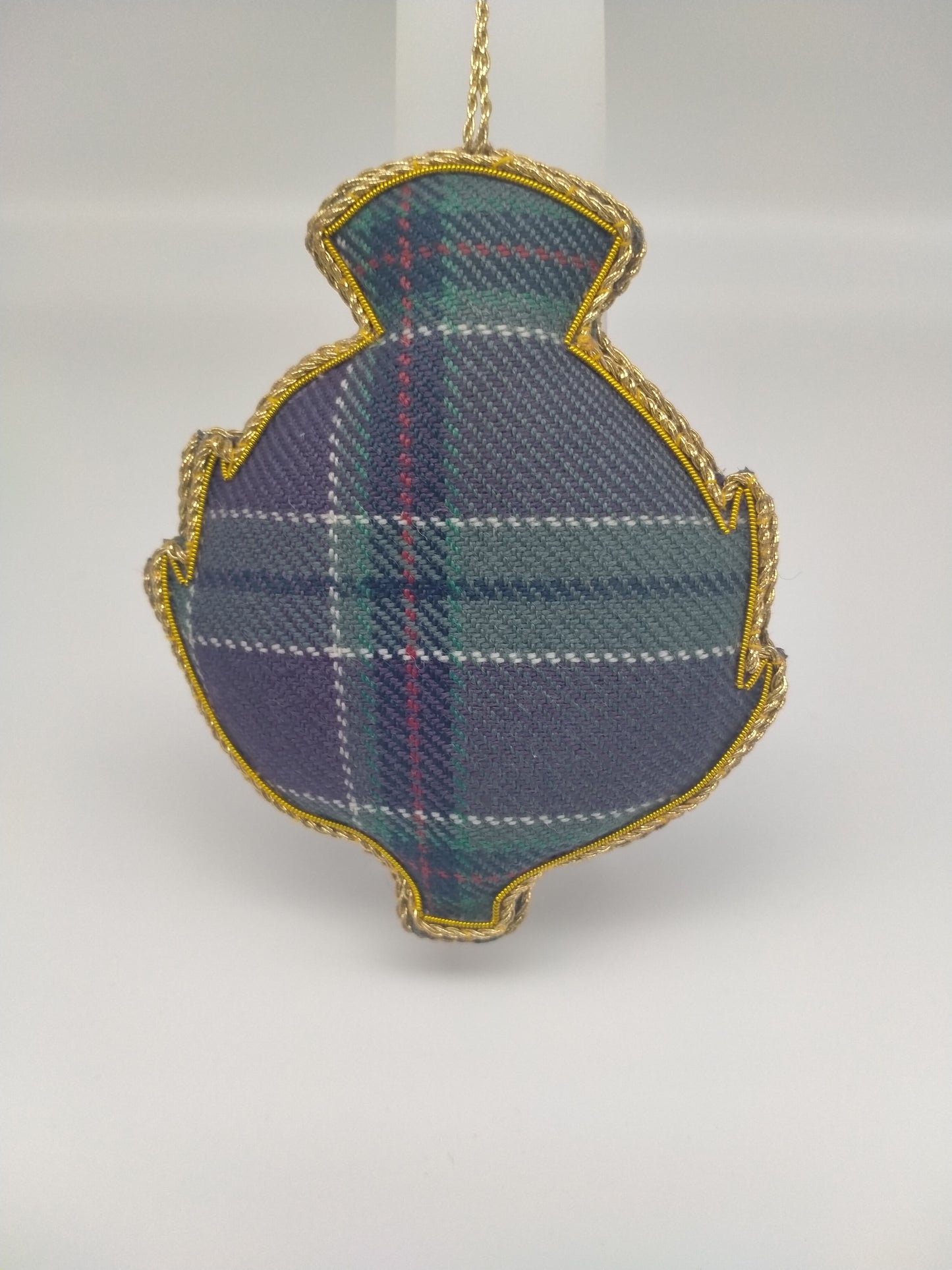 The back side of the decoration.