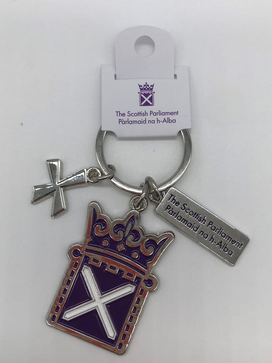 metal keyring with charms