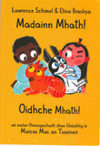 The front cover of the book with a picture of children and pets on a yellow background.