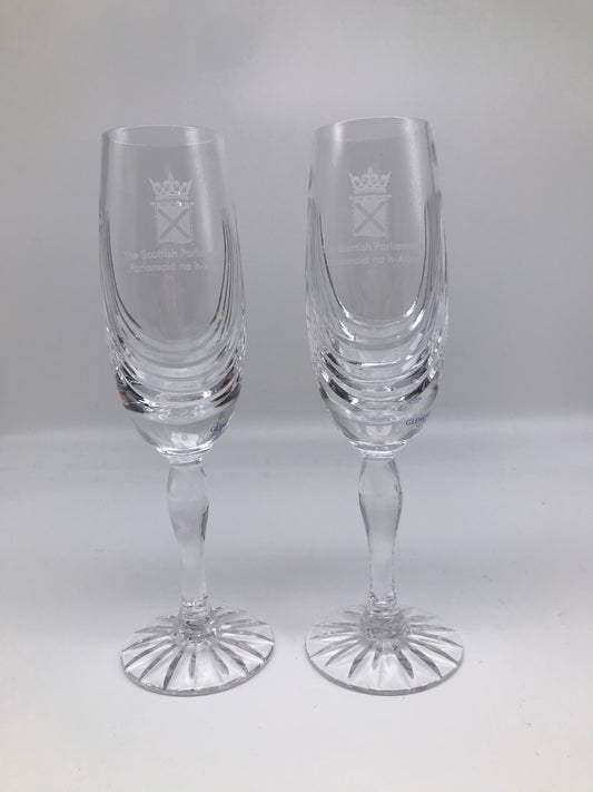 Crystal champagne flute (pair)