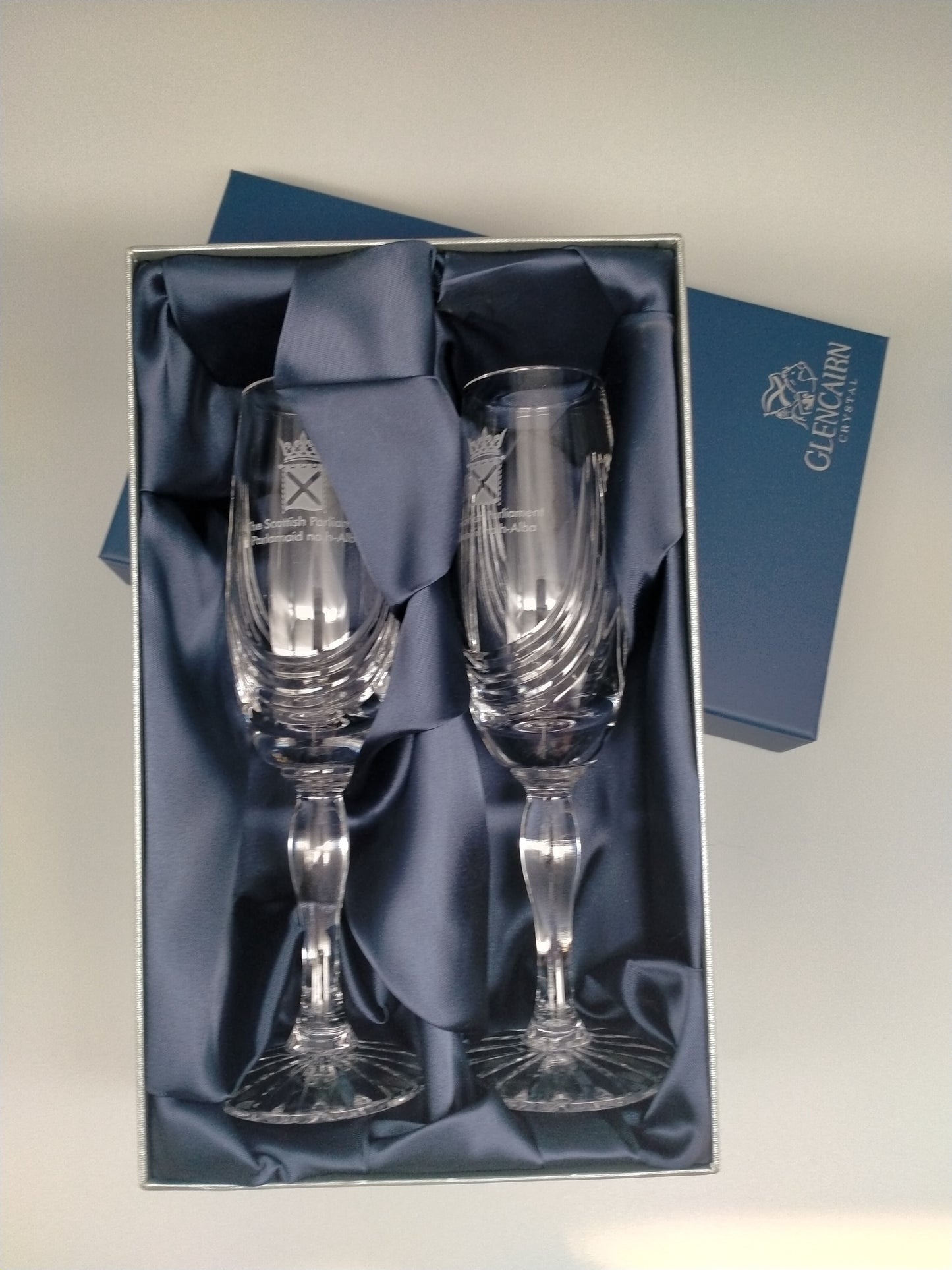 Crystal champagne flute (pair)