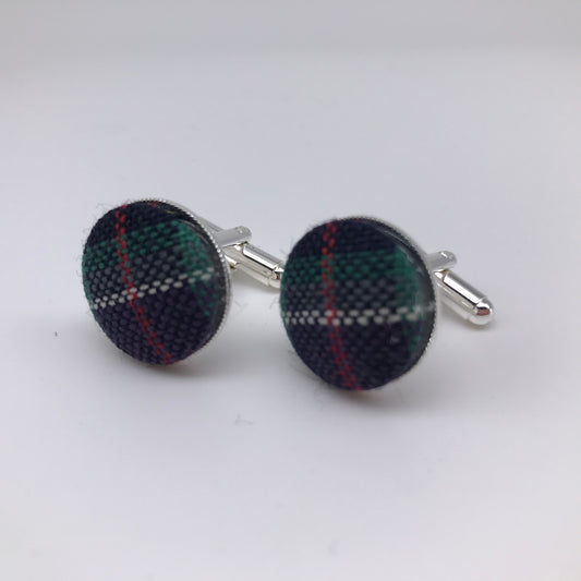 Tartan cufflinks