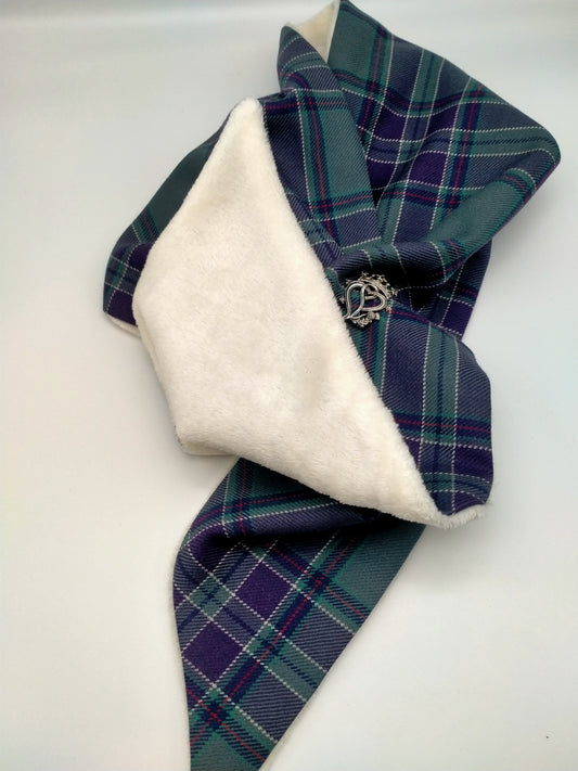 Tartan fleece scarf