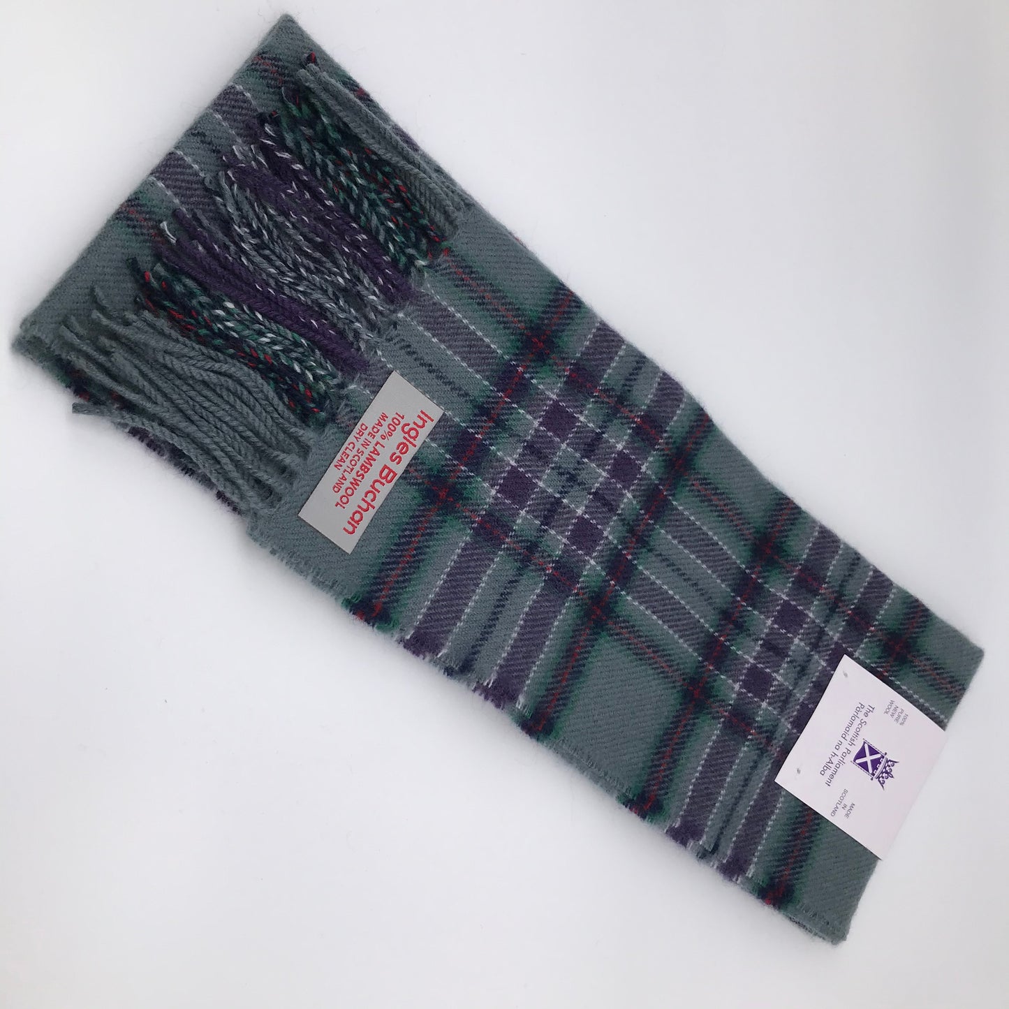 Tartan wool scarf