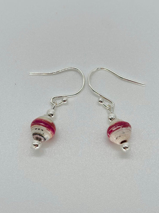 Small Parli-map Silver earrings