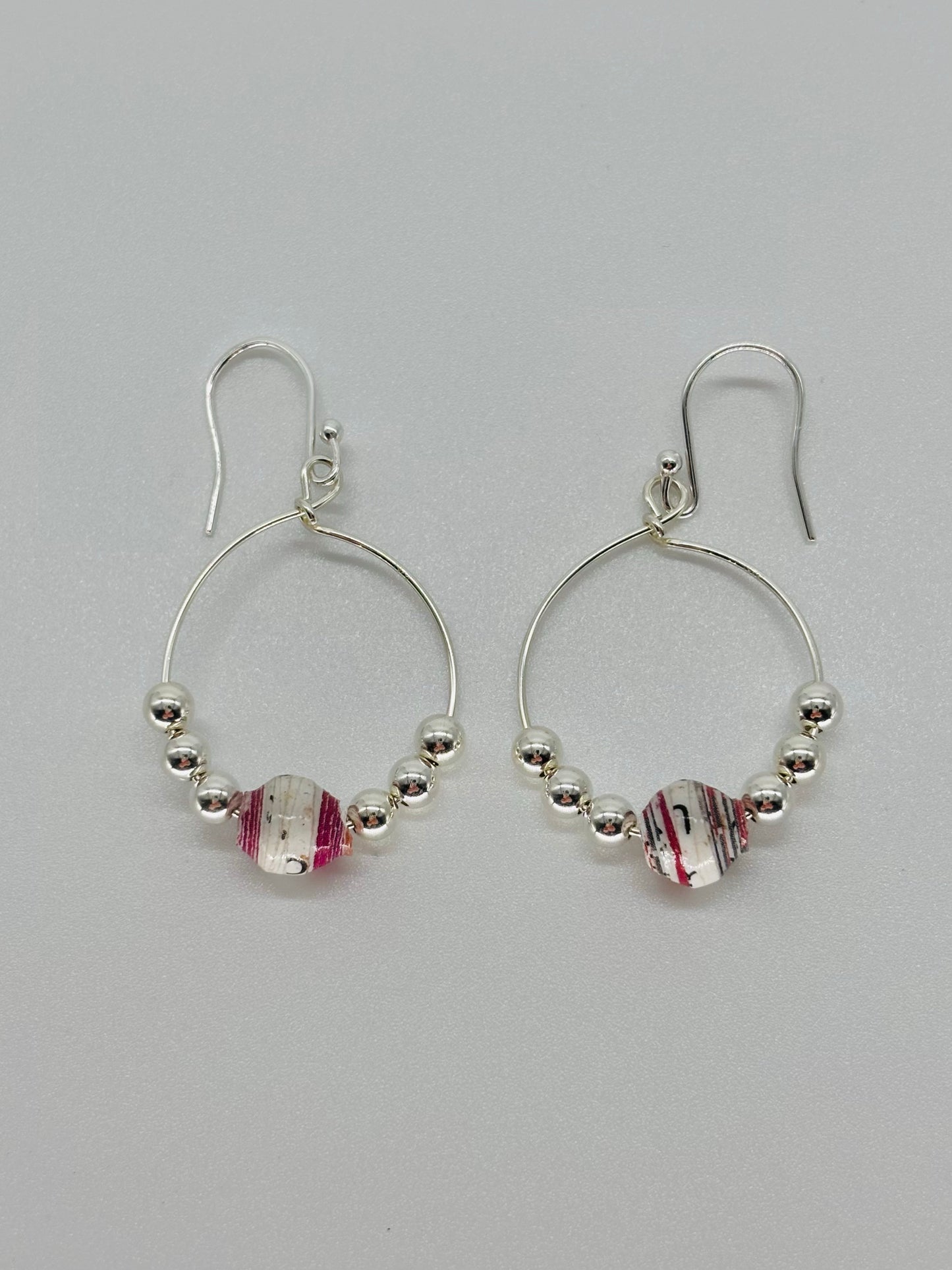 Small Parli-map Hoop Earrings