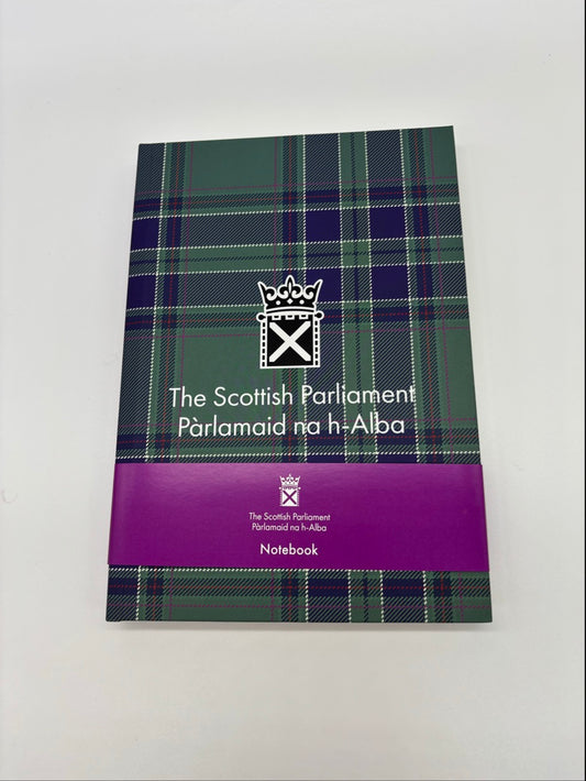 Tartan hardback notebook A5