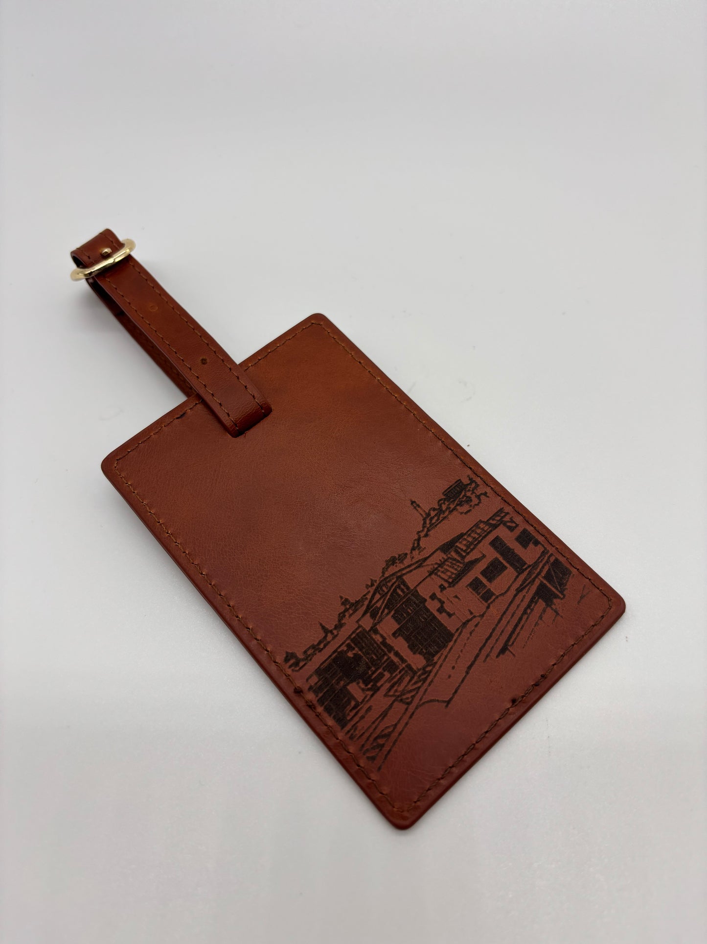 Skyline Leather Luggage Tag