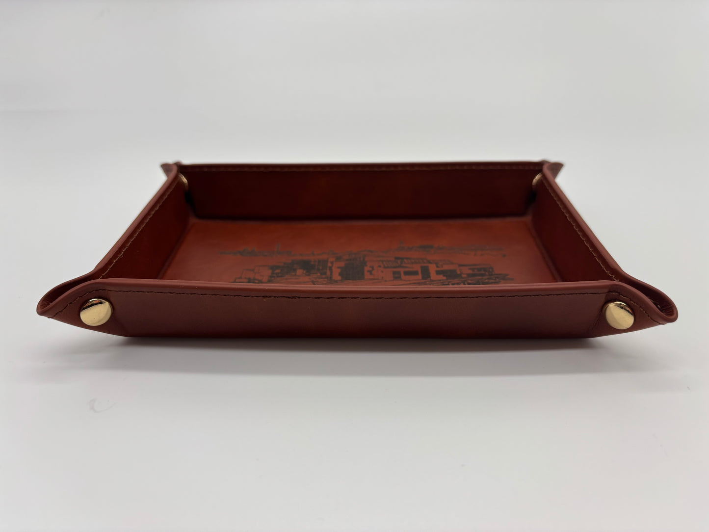 Skyline Leather Trinket Tray