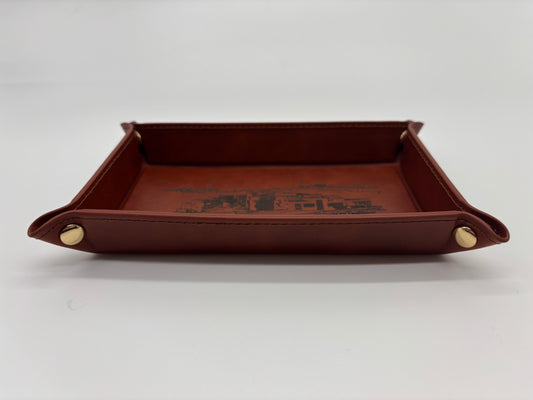 Skyline Leather Trinket Tray