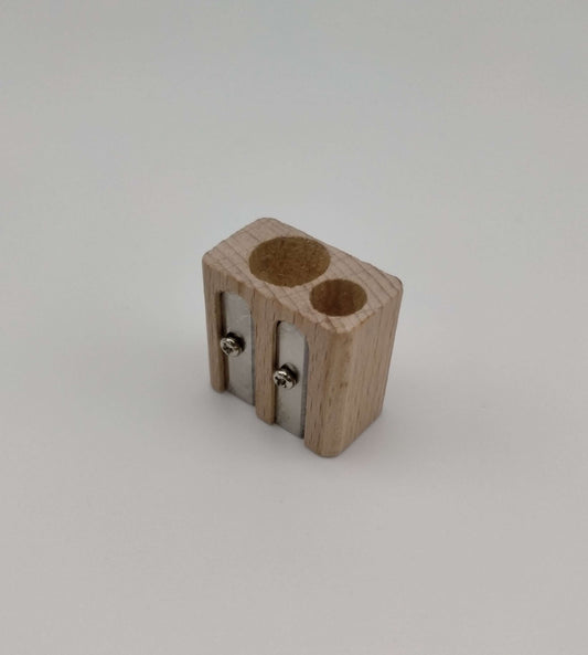 Wooden pencil sharpener