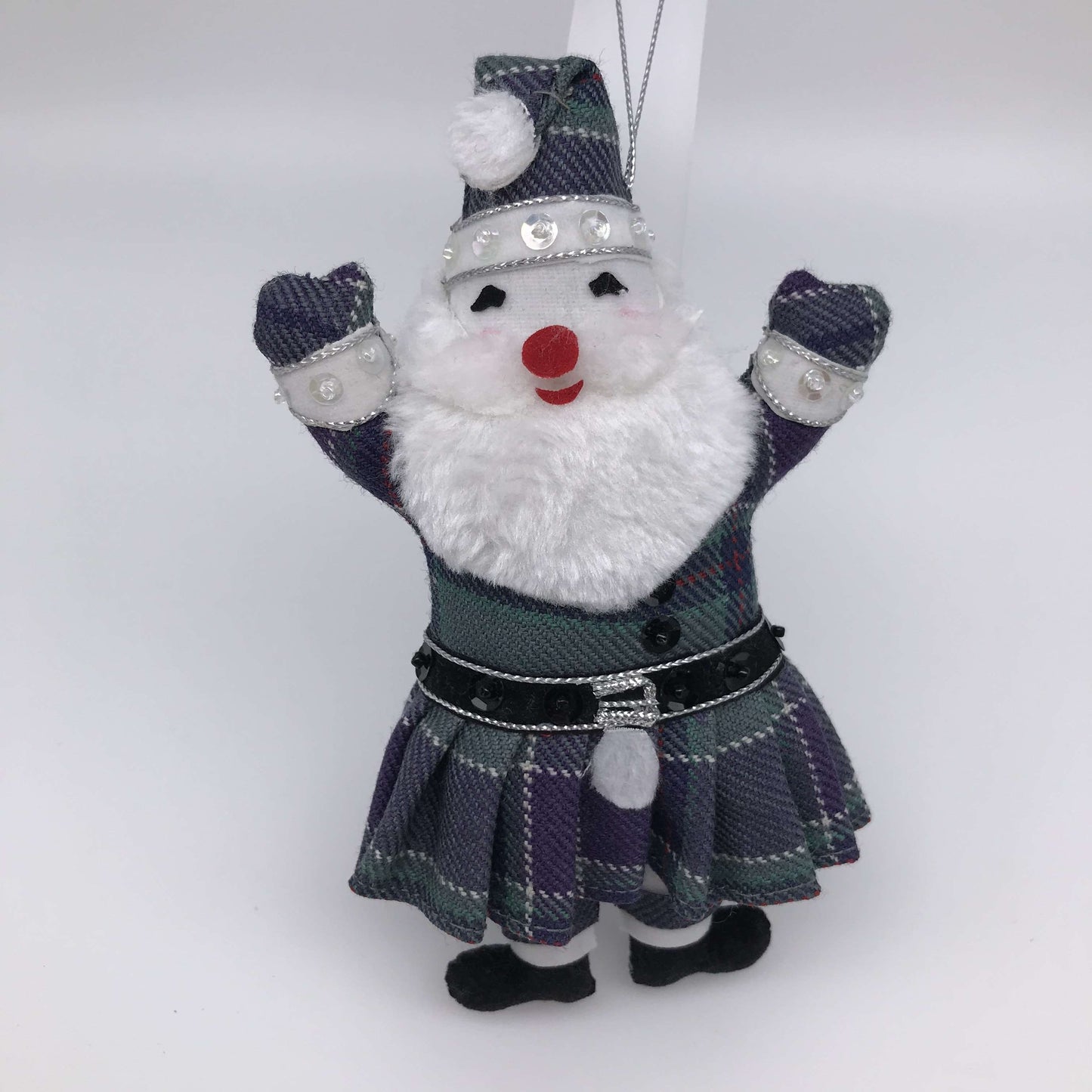 Tartan Santa decoration