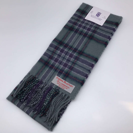 Tartan wool scarf