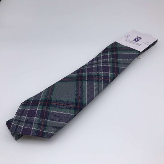 Tartan wool tie