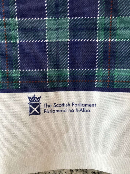 Tartan tea towel