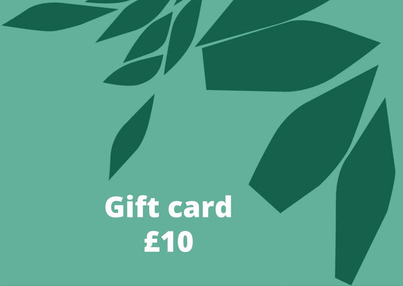 £10 gift card on green background